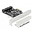 DeLOCK 90387 PCIe Card 2x intern USB 3.0 Pfostenstecker Low Profile