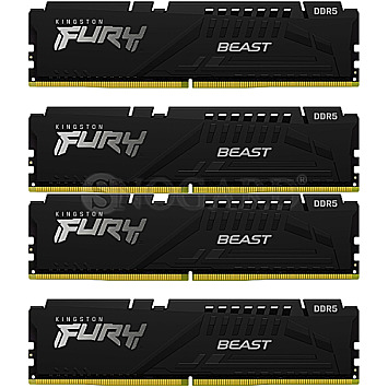 128GB Kingston KF552C40BBK4-128 FURY Beast DIMM DDR5-5200 schwarz