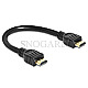 DeLOCK 83352 HDMI 1.4 Typ-A/A 4K High Kabel with Ethernet 25cm schwarz