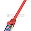 LogiLink CQ3014S PrimeLine Patchkabel S/FTP CAT6a 25cm rot