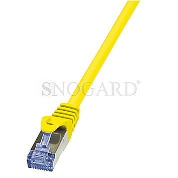 LogiLink CQ3017S PrimeLine Patchkabel S/FTP CAT6a 25cm gelb