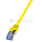 LogiLink CQ3017S PrimeLine Patchkabel S/FTP CAT6a 25cm gelb