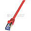 LogiLink CQ3024S PrimeLine Patchkabel S/FTP CAT6a 50cm rot