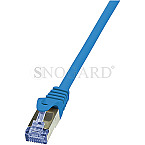 LogiLink CQ3026S PrimeLine Patchkabel S/FTP CAT6a 50cm blau
