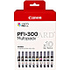 Canon 4192C008 PFI-300 Multipack 2x Schwarz+8x Colorpatronen