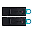 64GB Kingston DTX/64GB-2P DataTraveler Exodia USB-A 3.0 2er Pack schwarz
