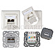 EFB Datendose CAT6 250MHz oben/unten Unterputz 2xRJ45 RAL9010