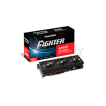12GB PowerColor RX7700XT 12G-F/OC Fighter Radeon RX7700XT