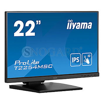 54.6cm (21.5") Iiyama ProLite T2254MSC-B1AG IPS Touch Full-HD Lautsprecher