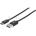 Manhattan 354912 USB 2.0 Typ-A / USB 2.0 Typ-C Kabel 50cm schwarz