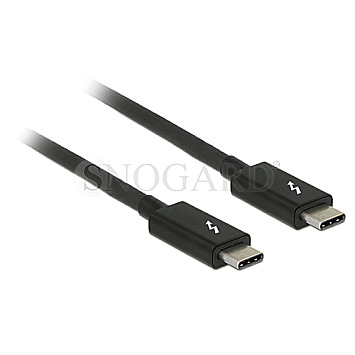 DeLOCK 84845 Thunderbolt 3 Kabel 2x USB-C Stecker 1m schwarz