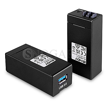 Lindy 42707 USB 3.1 / 3.0 LWL/Fibre Optic Extender 400m schwarz