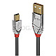 Lindy 36635 Cromo Line USB 2.0 Typ A/USB 2.0 Mini-B 7.5m grau
