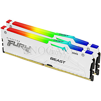 32GB Kingston KF560C36BWEAK2-32 FURY Beast RGB DDR5-6000 white
