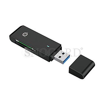 Conceptronic BIAN02B Dual Slot SD-Cardreader USB 3.0 schwarz