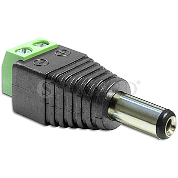 DeLOCK 65487 Terminalblock 2pin -> DC 2.5 x 5.5mm Stecker Adapter