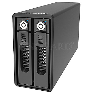 Raidon GR3660-BA31 SafeTANK 2x SATA 6Gb/s Desktop Case USB-C 3.1 schwarz