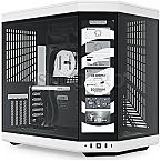 Hyte Y70 Touch Tempered Glass White/Black Edition mit 14.1" Front Display
