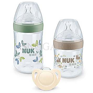 NUK 10225681 For Nature Start Set Babyflaschen mehrfarbig