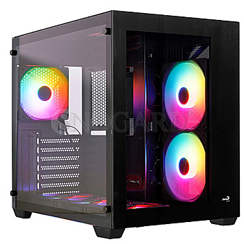 AeroCool BK-V2 Dryft Mini Tower Black Edition ARGB-Hub