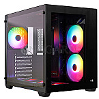 AeroCool BK-V2 Dryft Mini Tower Black Edition ARGB-Hub