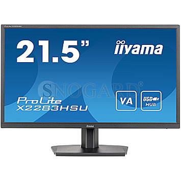 54.6cm(21.5") Iiyama ProLite X2283HSU-B1 VA Full-HD Lautsprecher Blaulichtfilter