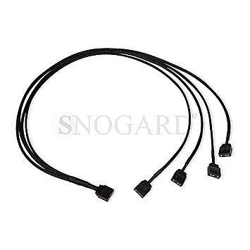 Alphacool 18712 Y-Splitter aRGB 3pin auf 4x 3pin 60cm schwarz