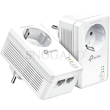 TP-Link TL-PA7027P KIT Powerline AV1000 Passthrough Starter Kit 2er Pack