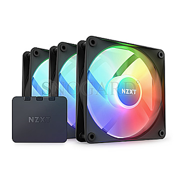 NZXT RF-C12TF-B1 F Series F120 RGB Core Triple Pack Matte Black 120mm 3er Pack