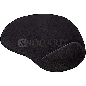 Ednet 64020 Mauspad mit Gel-Handballenauflage schwarz