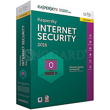 Kaspersky KL1867GBCFR Internet Security 2016 3 User Upgrade Mini Box