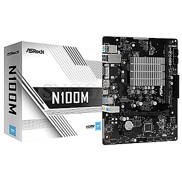 ASRock N100M  Intel N100 bis 3.4GHz 1x DDR4 DIMM