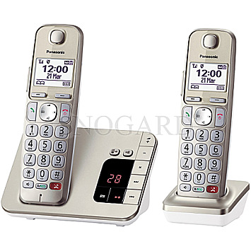 Panasonic KX-TGE262GN Duo AB champagner