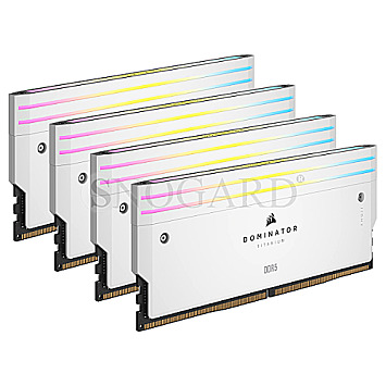64GB Corsair CMP64GX5M4B6000C36W Dominator Titanium RGB DDR5-6000 CL36 Kit white