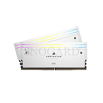 96GB Corsair CMP96GX5M2B6600C32W Dominator Titanium RGB DDR5-6600 CL32 Kit white