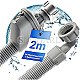 Bomann 8900410 Sicherheitsschlauchsystem 2m Aquastop 3/4 Zoll Gewinde grau