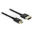 DeLOCK 84782 Slim High Speed 4K HDMI Kabel mit Ethernet Typ A/Typ D Micro 1.5m