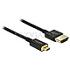 DeLOCK 84782 Slim High Speed 4K HDMI Kabel mit Ethernet Typ A/Typ D Micro 1.5m