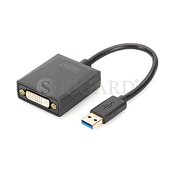 Digitus DA-70842 USB 3.0 Typ-A auf DVI Adapter 1080p schwarz