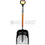 Fiskars 1057177 Schneeschaufel 1.32m schwarz/orange