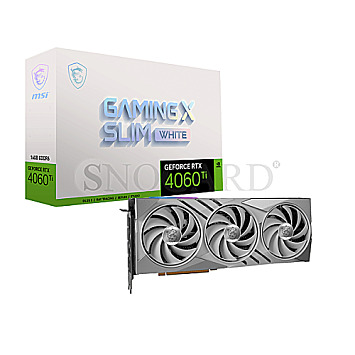 16GB MSI V517-001R GeForce RTX4060Ti Gaming X Slim White 16G