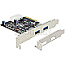 DeLOCK 89398 PCIe 3.0 x 2 Controller 2x USB 3.1 Typ-A Card