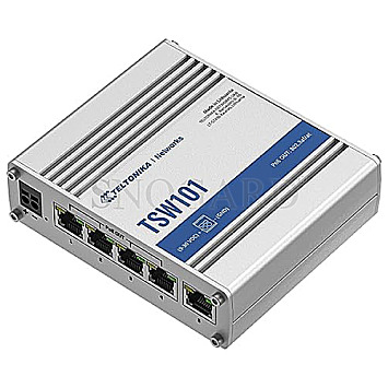 Teltonika TSW101 5-Port Switch 5xRJ45 10/100/1000 PoE