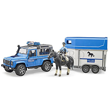 Bruder 02588 Land Rover Defender Polizeifahrzeug 1:16