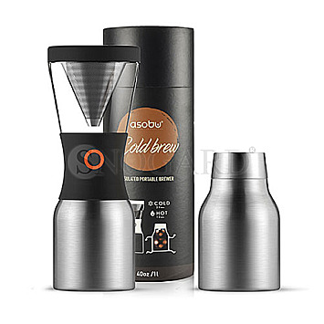 Asobu KB900 Cold Brew Coffee 1.1l silber