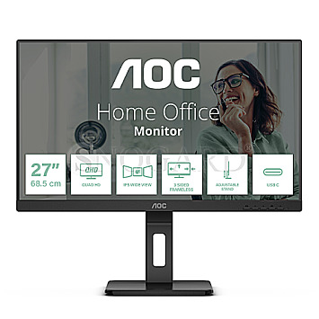 68.6cm (27") AOC Q27P3CV IPS WQHD Pivot Lautsprecher GLAN