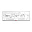 Cherry JK-8502DE-0 Stream Protect Keyboard Silikonschutzbezug QWERTZ USB grau