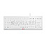Cherry JK-8502DE-0 Stream Protect Keyboard Silikonschutzbezug QWERTZ USB grau