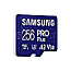 256GB Samsung PRO Plus R180/W130 microSDXC UHS-I U3 A2 Class 10 V30 Kit