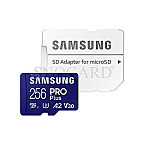 256GB Samsung PRO Plus R180/W130 microSDXC UHS-I U3 A2 Class 10 V30 Kit